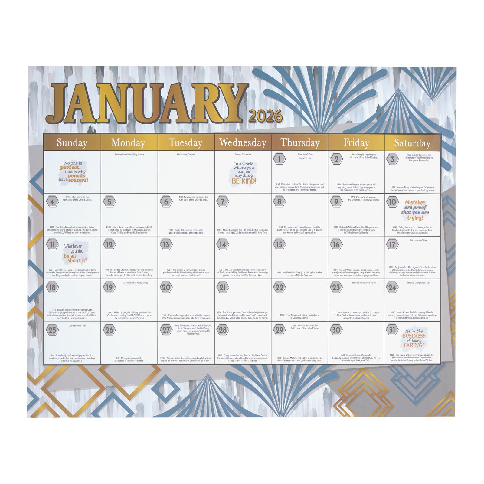 Really Good Stuff Monthly Calendar Pages 2025-2026 - Cool & Calm - Image 7