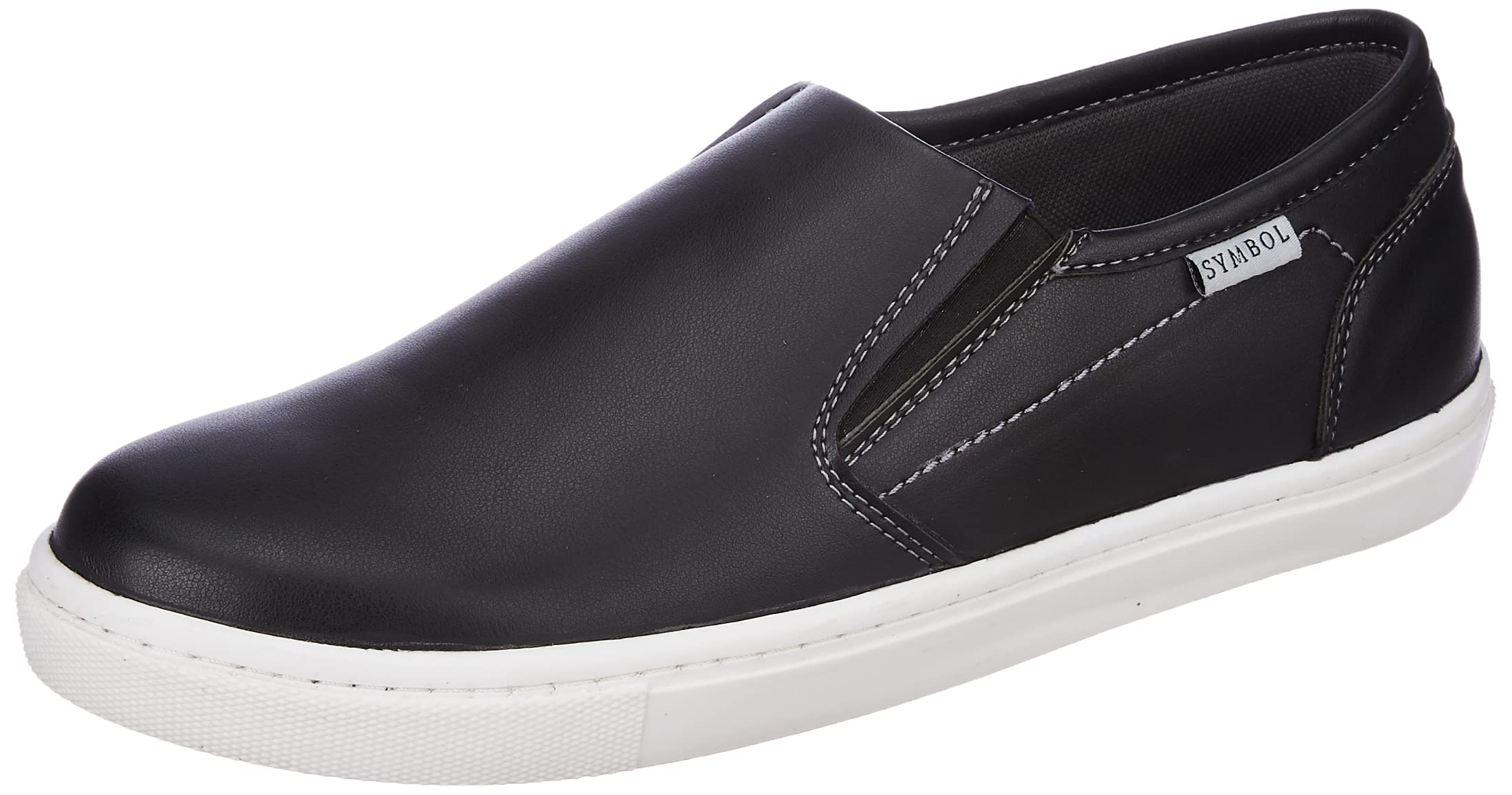 Amazon Brand - Symbol Mens Duke Black Sneakers_7 UK (SS22-GU-CSLP1) (B09VKDHZCH) Amazon Price History, Amazon Price Tracker