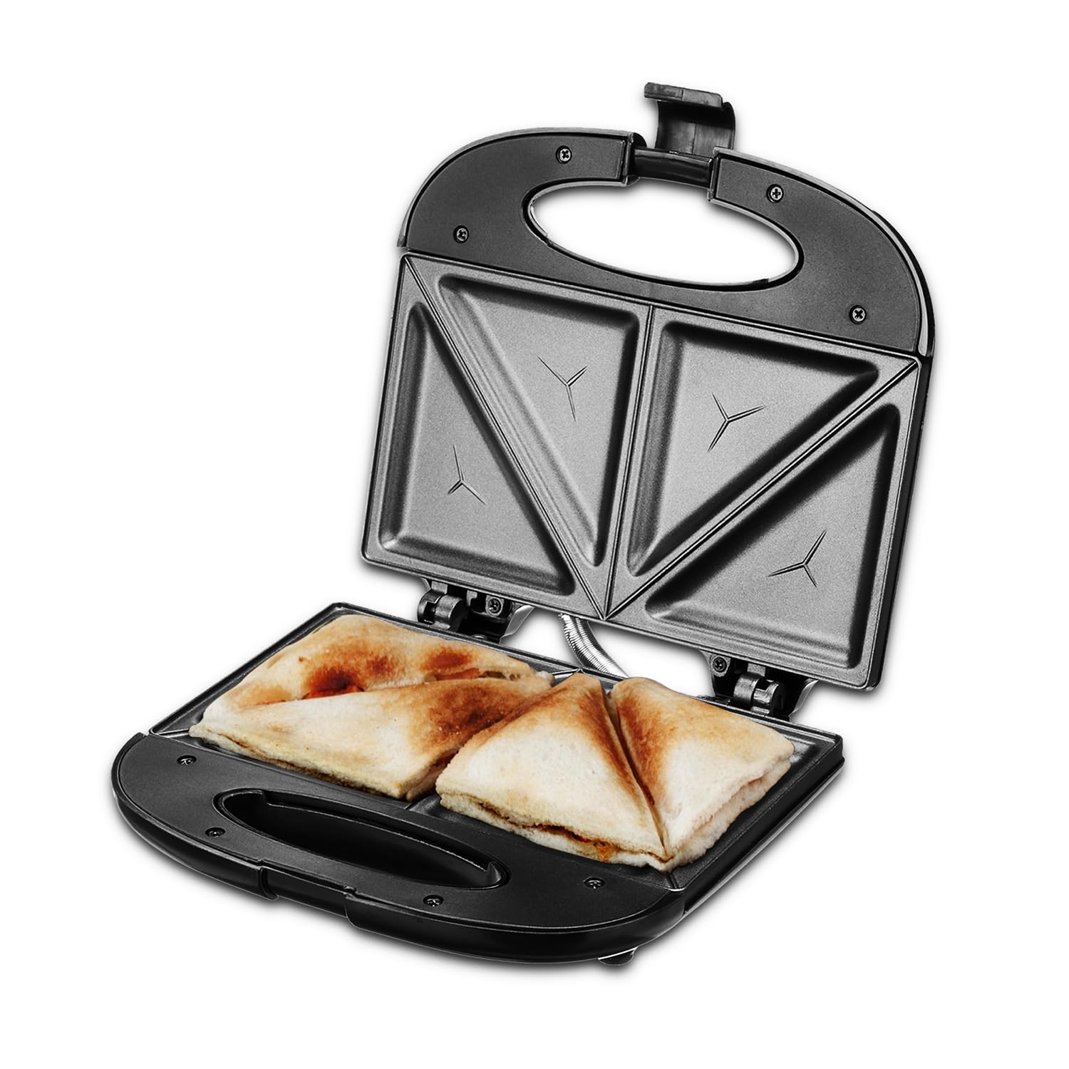 Amazon Basics 800W Electric Sandwich Maker & Toaster | Non-Stick Die Cast Aluminium Plates | Auto Temp Control | Grills Sandwiches, Bread & Kebabs (Black) (B0CJF79K8B) Amazon Price History, Amazon Price Tracker