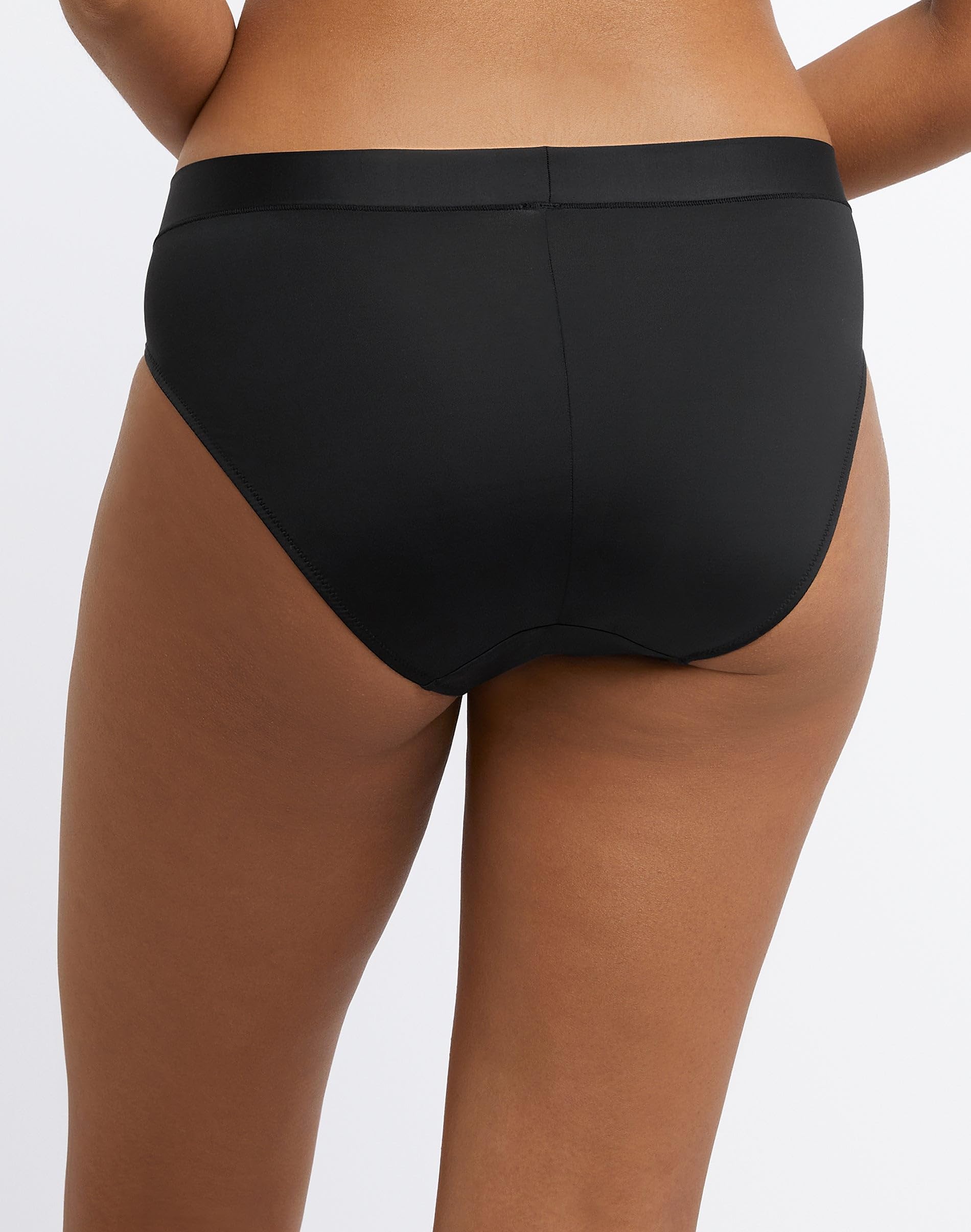 Bali One Smooth U Perfectly Pretty Hi Cut Underwear, Mesh Panties with Lace Inset Ropa Interior para Mujer