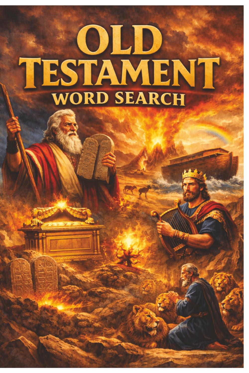 Old Testament Wordsearch: 55 Inspiring Bible-Themed Puzzles for Relaxation, Focus & Faith