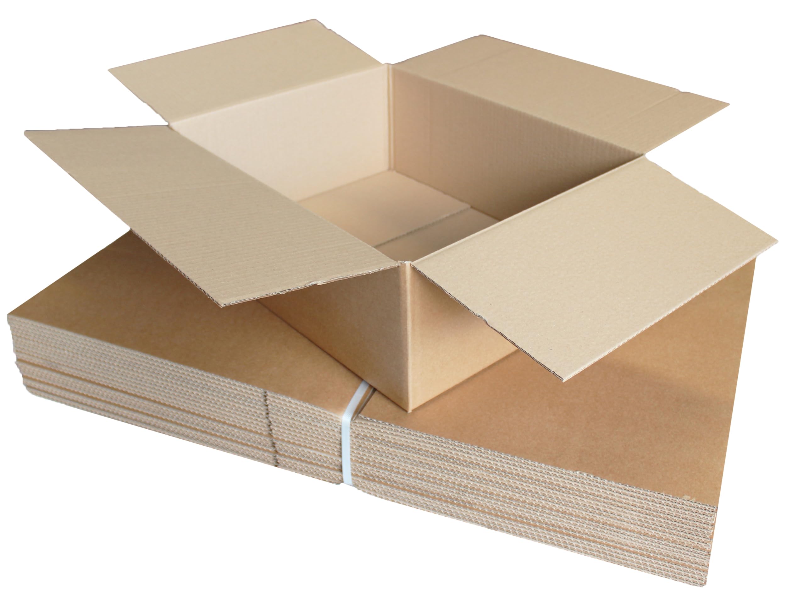 MEG4TEC Maximum Small Parcel Postal Mailing Boxes, Brown Corrugated Cardboard Box, Size 45cm x 35cm x 16cm, for Shipping and Storage (100)
