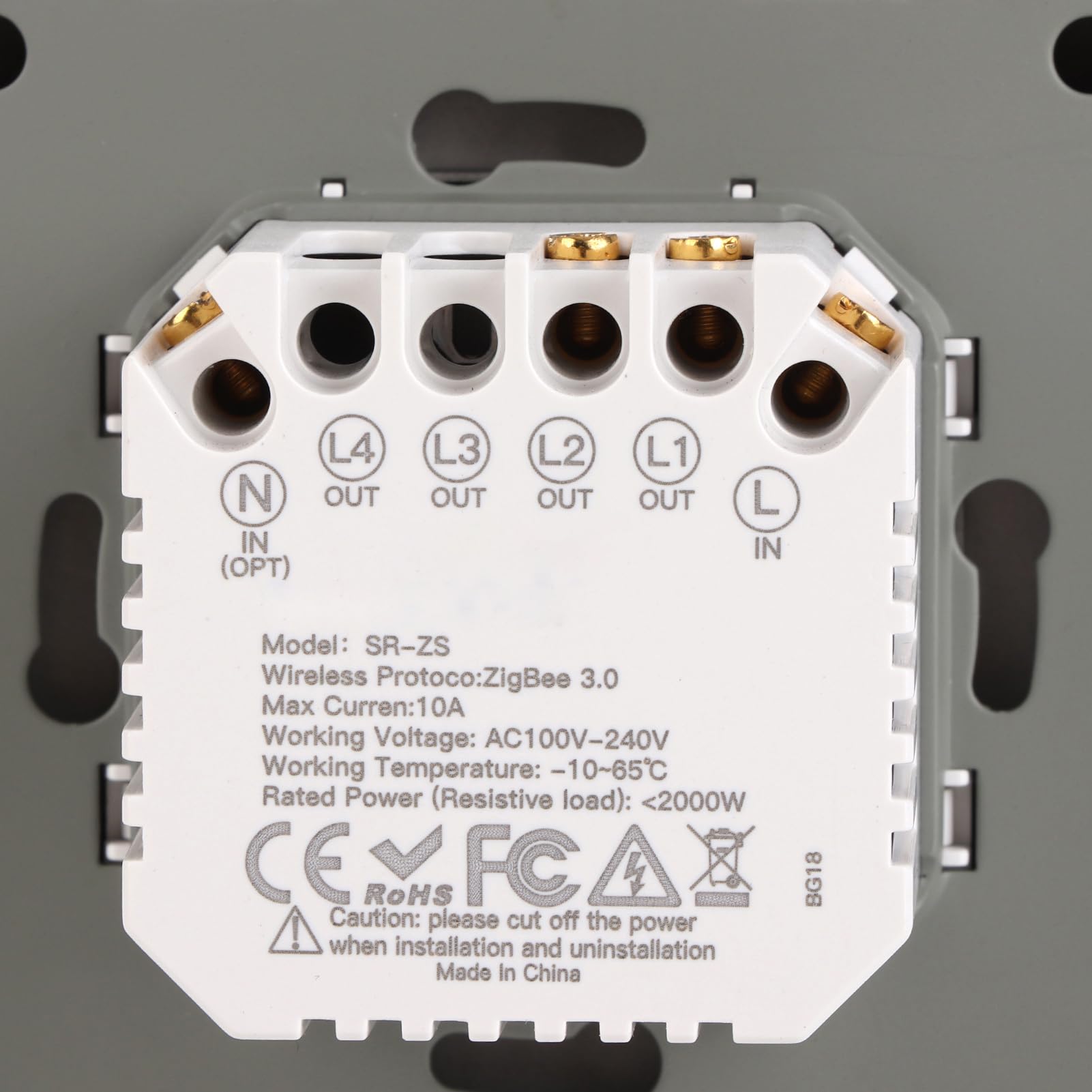 Smart Switch, Smart Light Switch Für 2 Gang Timing Dimming Reverse Dual Control Smart Switch Panel AC100V 240V(Weiß)