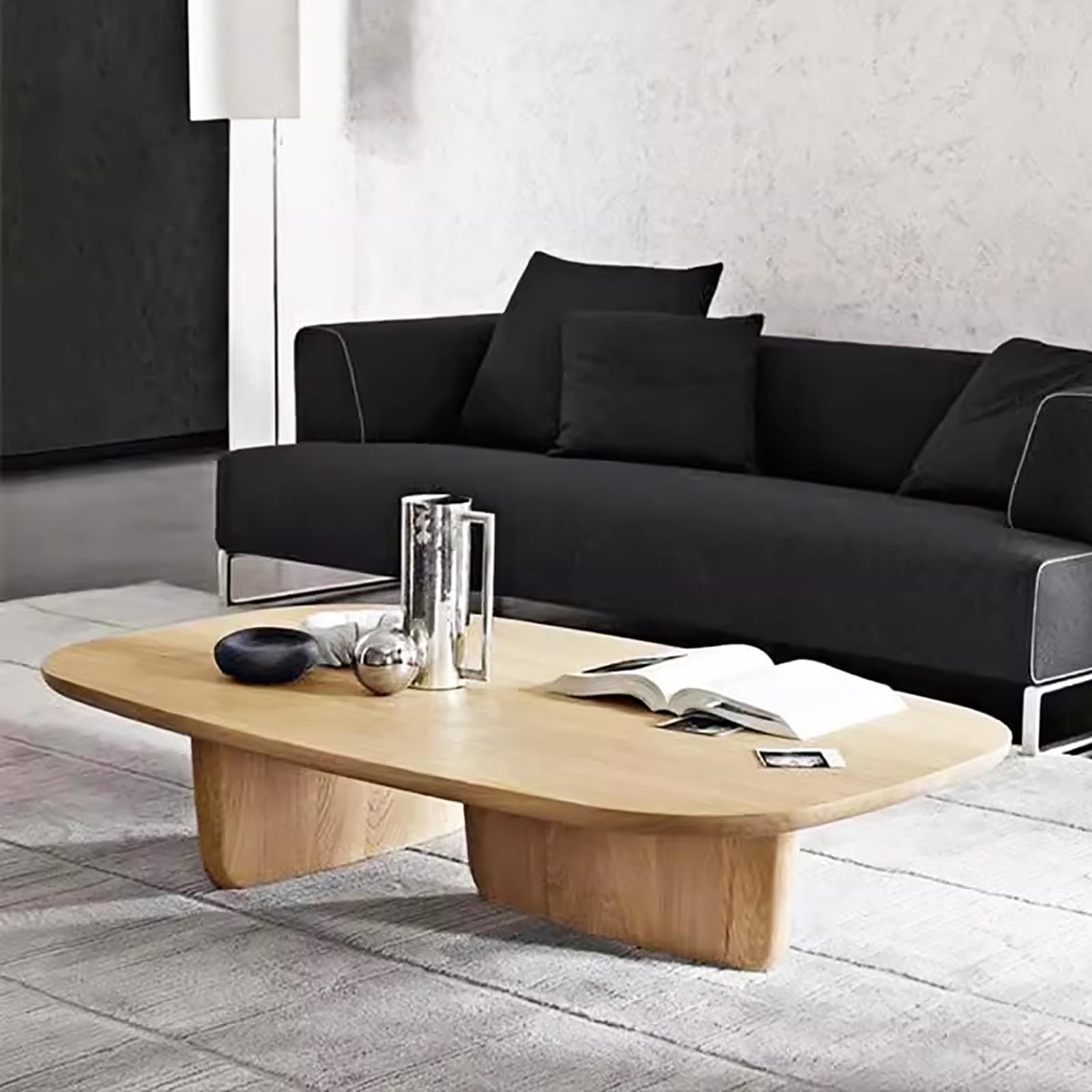 Amazon.com: SUZEPER Abstract Coffee Table Modern Solid Wood Coffee