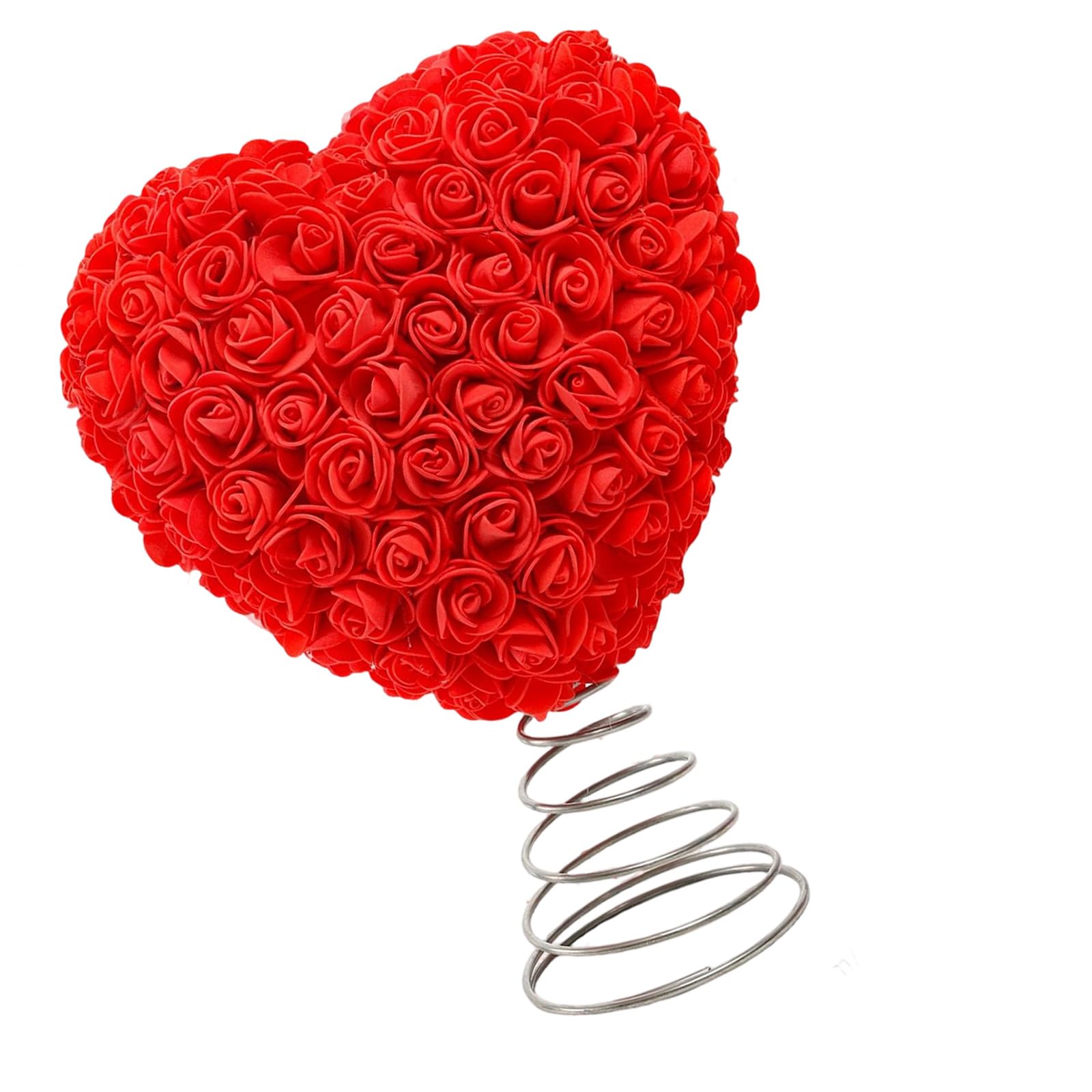 OSNIYAW Preserved Rose Tree Crown Decoration for Valentine's Day Christmas Wedding Party Heart Topper