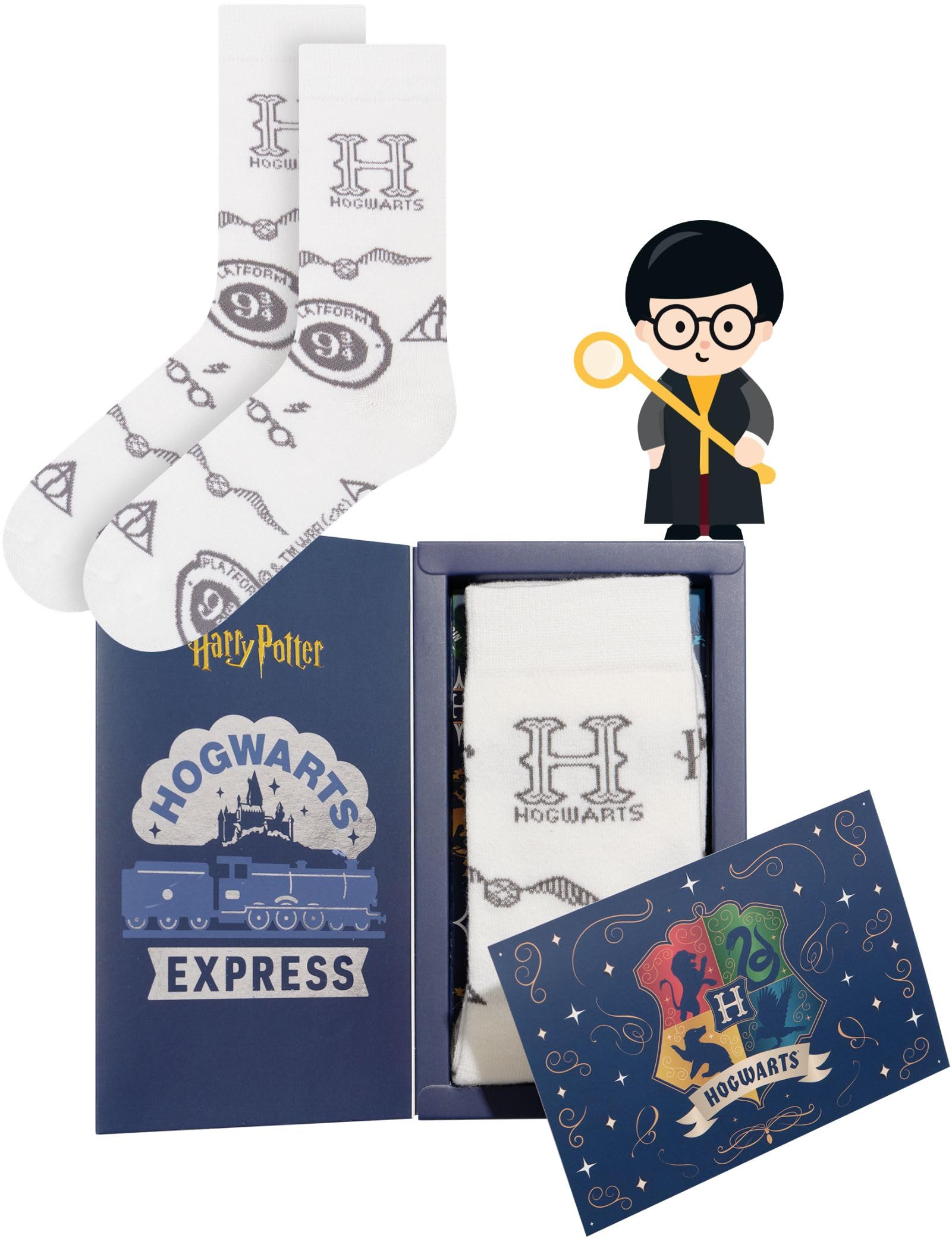 Wizarding World Harry Potter Skarpetki Damskie i Męskie 1-2 Pary Gadżety