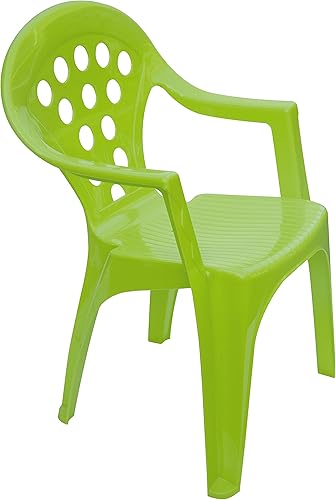 Miniatura 6 de Casa Mia Colorida casa de juegos y 4 sillas apilables – Casa de 3 pies 9 pulgadas de alto – Puertas, ventanas, nunca se oxidan – Plástico polipuro