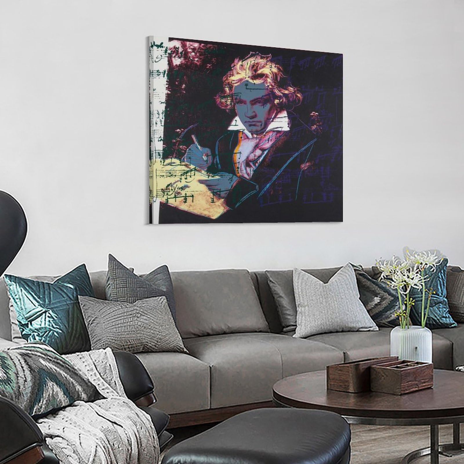 Amazon.co.jp: 画家 芸術家アンディ・ウォーホル ウシ版画2