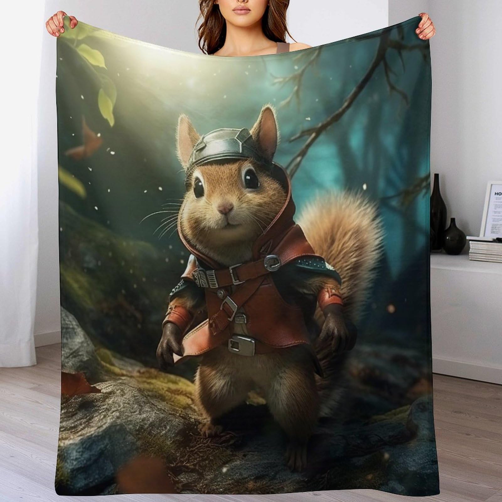 Couverture Écureuil et Plaid Moelleux pour Vos Soirées Cocooning au Salon