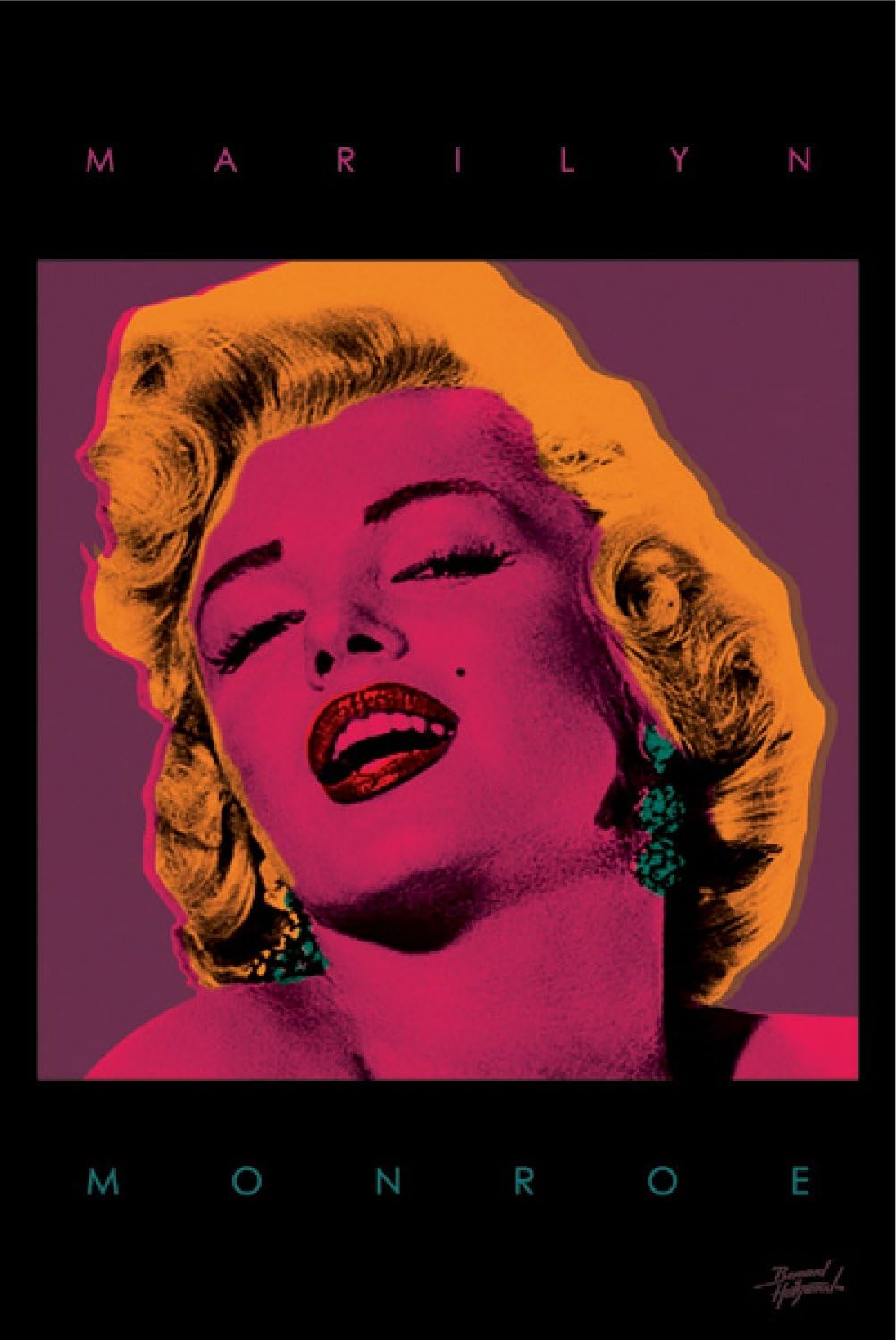 (24x36) Bernard of Hollywood Movie (Marilyn Monroe, Pop Art) Poster Print