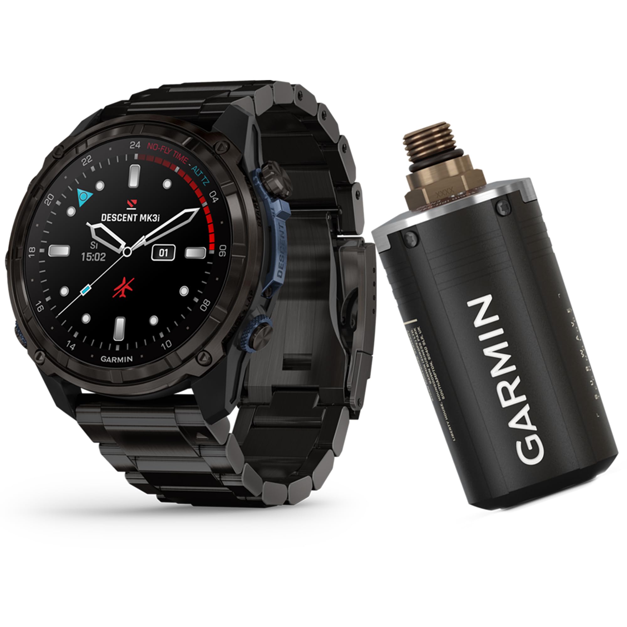 Amazon | Garmin Descent Mk3i – 51mm カーボングレー DLC チタン 