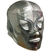 SANTO JR LYCRA Youth Lucha Libre Wrestling Mask - Costume Wear - SILVER