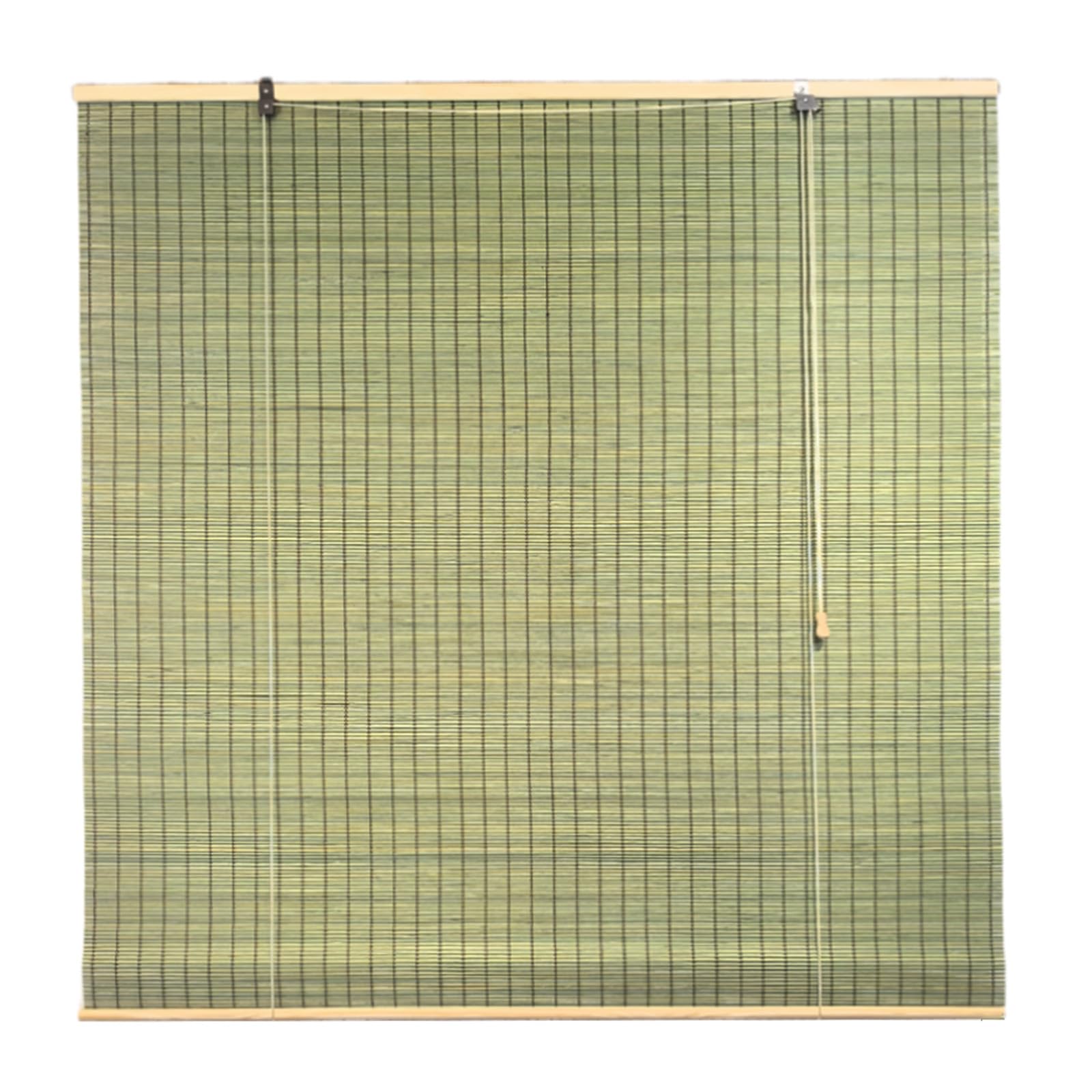 ZHUOZ1T Bamboo Roller Blinds,Made To Measure Blinds,95% Blackout Blinds,Roman Roller Shades,Breathable/Sun Protection/Privacy,for Indoor,Outdoor,Width × Height (165cm x 260cm,Green)