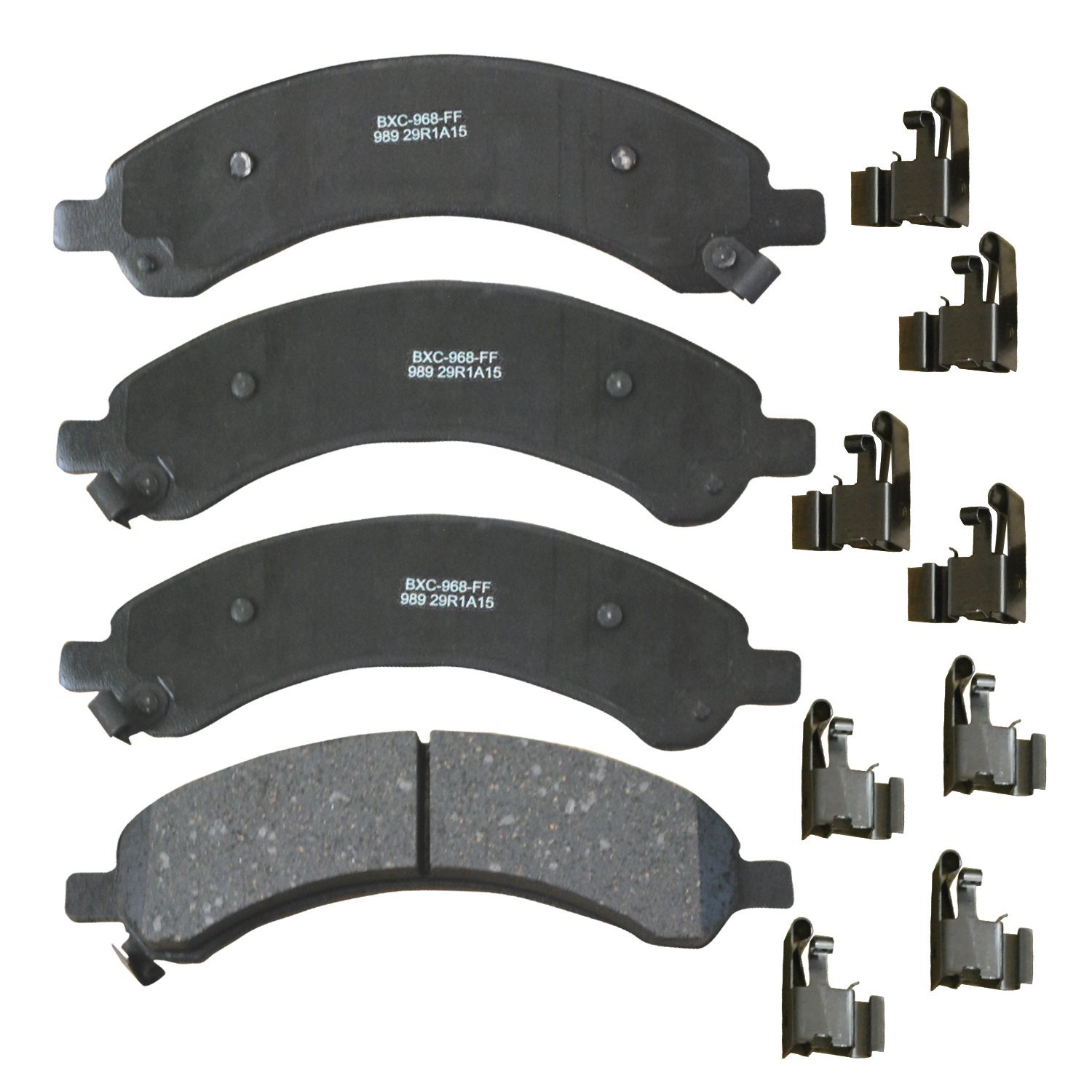 Bendix Premium SBC989 Ceramic Rear Brake Pads for Chevrolet Express 3500 2008-2003, GMC Savana 3500 2008-2003