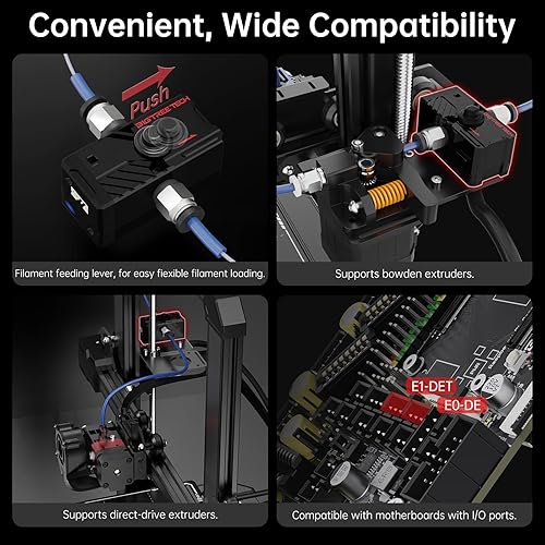 Miniatura 5 de BIGTREETECH SFS V2.0 Sensor inteligente de desconexión de filamentos - Sensor fotoeléctrico bidireccional para filamento de 0.069 in