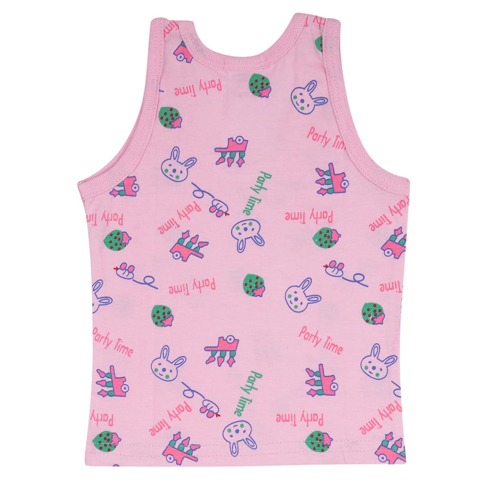 heartbury Cute and Colorful 100% Organic Cotton Vest for Baby Boys and Baby Girls Innerwear/Vests/Camisole (Pack of 5) (12-18 Months) Multicolour 4