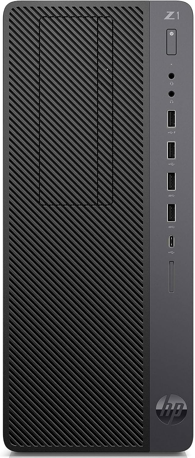 HP Z1 Entry Tower G5 Workstation PC de Bureau Mini-Tour, Intel Core i7-9700T, 16 Go de RAM, SSD de 512 Go, Clavier QWERTY américain, WiFi, Bluetooth, Windows 11 Pro (reconditionné)