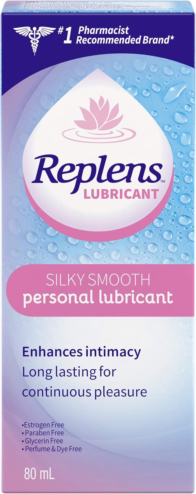 Replens Silky Smooth Personal Lubricant, Paraben Free, 80ml Amazon