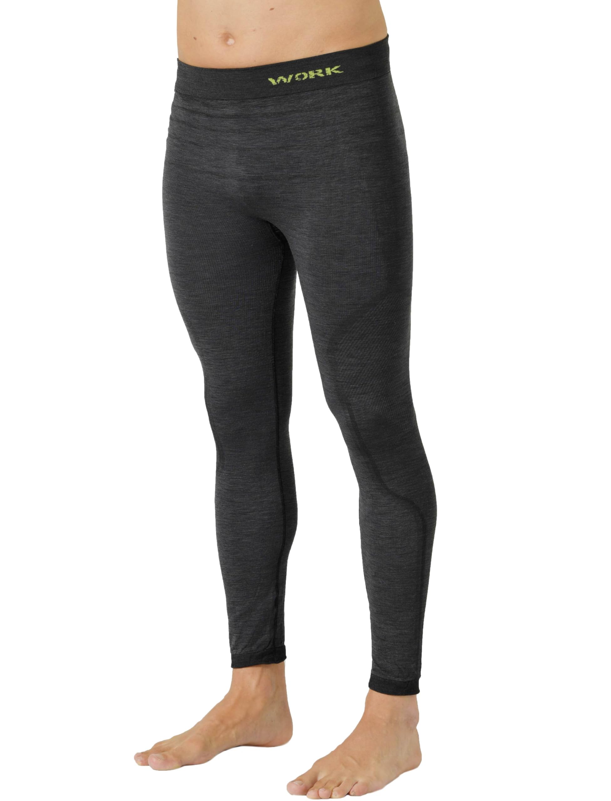 Collant Thermique Homme Merinos - sous Vetement Thermique Homme de Travail, Extensible, sans Coutures, Respirant et Thermorégulateur, Made in Italy