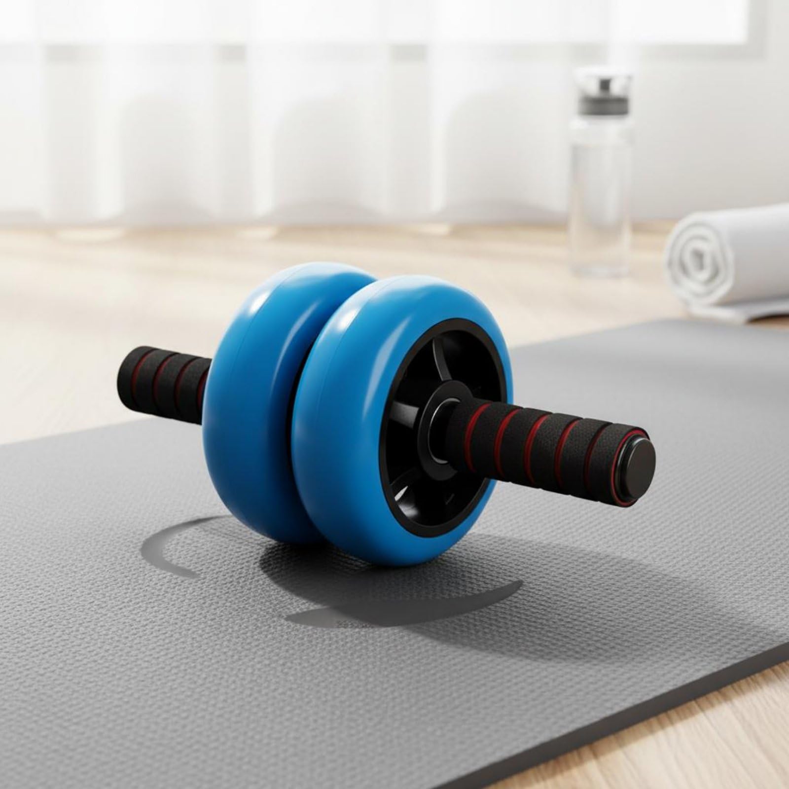 Rueda Doble Abdominal Antislizante Rueda Abdominal Doble Estabilidad Alta para Entrenamiento en Casa