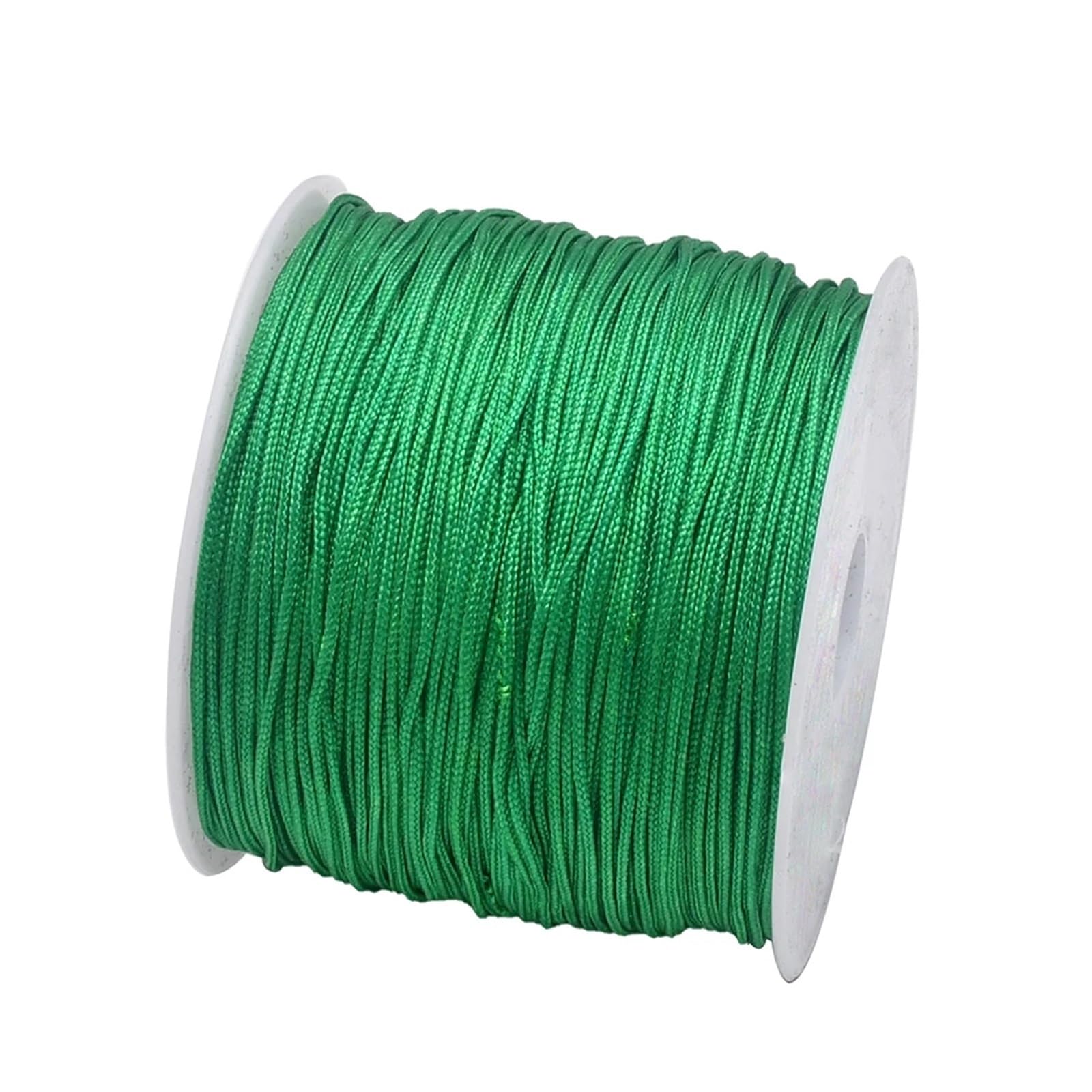 Elastyczny sznurek do bransoletek 20 rolek nylonowy 50 jardów 0.8mm pleciony satynowy tworzenie biżuterii frezowanie szycie naszyjników Craft(Rose Red)