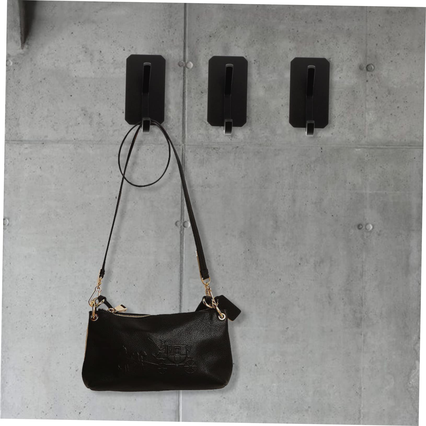 MAGICLULU 6piezas Ganchos Adhesivos Para Pared De Impermeables y Resistentes Para Cocina y Baño Almacenamiento De Ropa y Accesorios