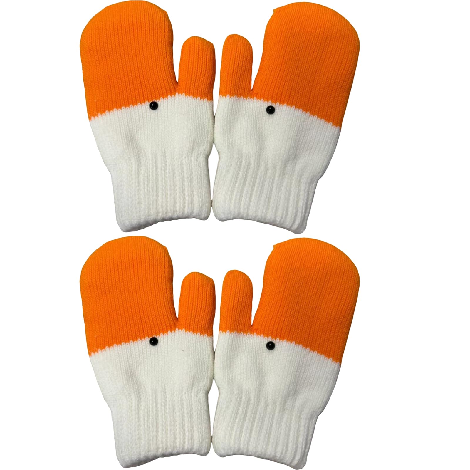 Silly Goose Gloves for Women, Warm Thermal Lining Cozy Animal Gloves, Mittens Funny Christmas Gifts for Outdoor Activities Running Cycling and Daily Cold Protection (2 Pairs)