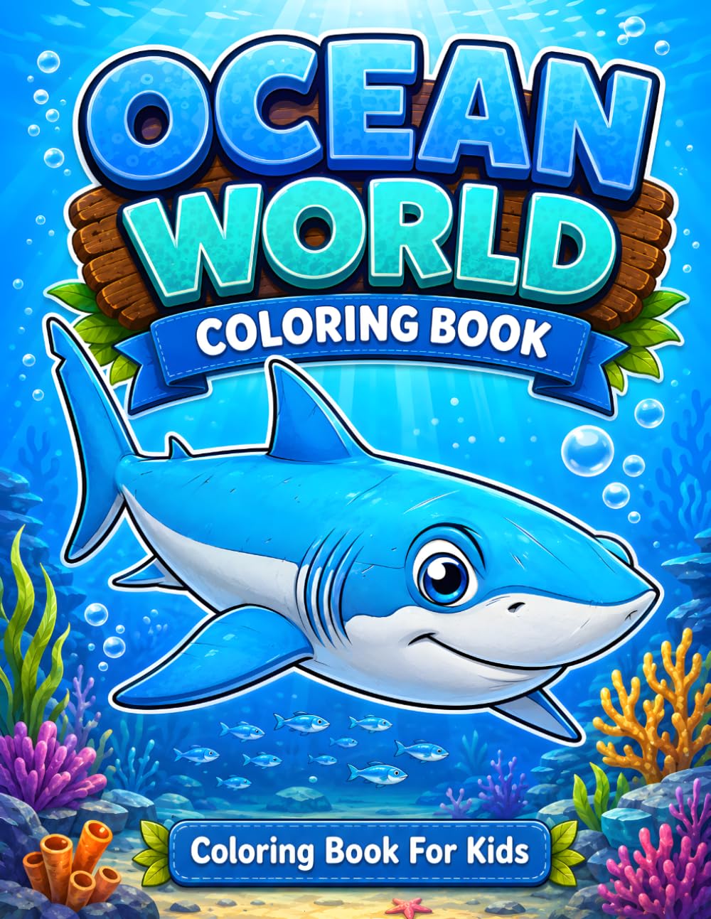 Ocean World Coloring Book: Coloring Book For Kids (Amazing World Coloring Books)