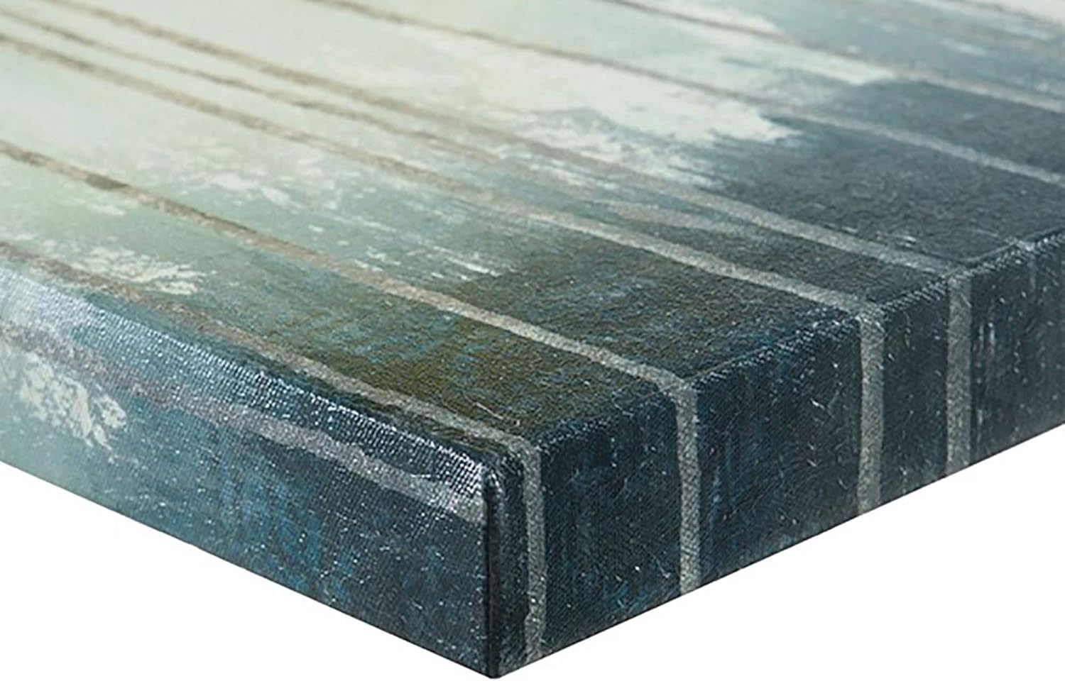 70% Off Discount Madison Park Wall Art Living Room Decor - Embelished Gold Foil Triptych Canvas Home Accent Dining, Bathroom Decoration, Ready to Hang Painting for Bedroom, 15 x 35, Midnight Forest Blue 3 Piece