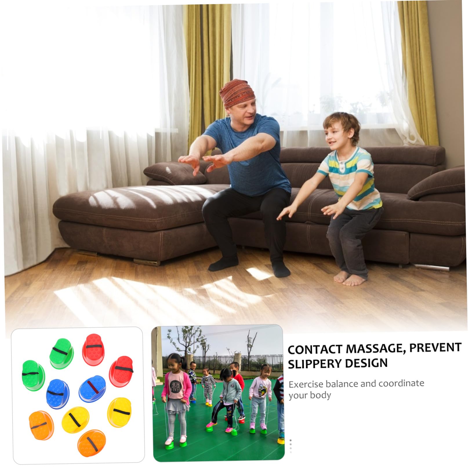 Toyvian 5pares Juguetes Zancos para Zancos De Juguete para Padres Hijos Accesorio Deportivo para Actividades Al Aire para Parques y Jardines Infantiles