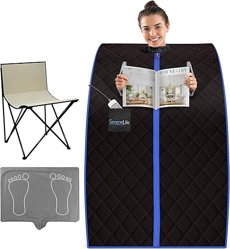SereneLife Compact Infrared Steam Sauna - Portable