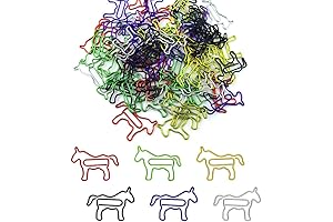 60 Count of Charming Horse-Shaped Paper Clips: A Dash of Whimsy for Your Workspace