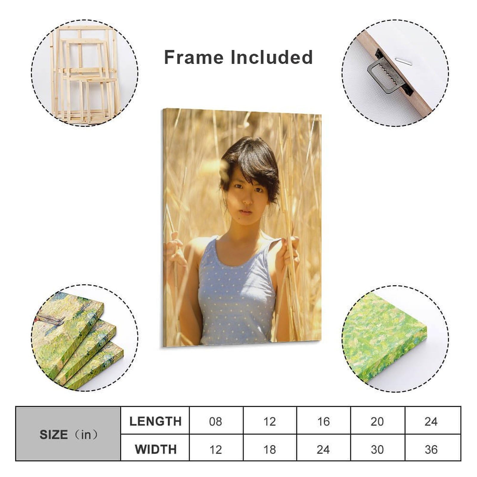 Amazon.co.jp: 南野陽子 歌手 女優 若い頃3 ポスター キャンバス 芸術