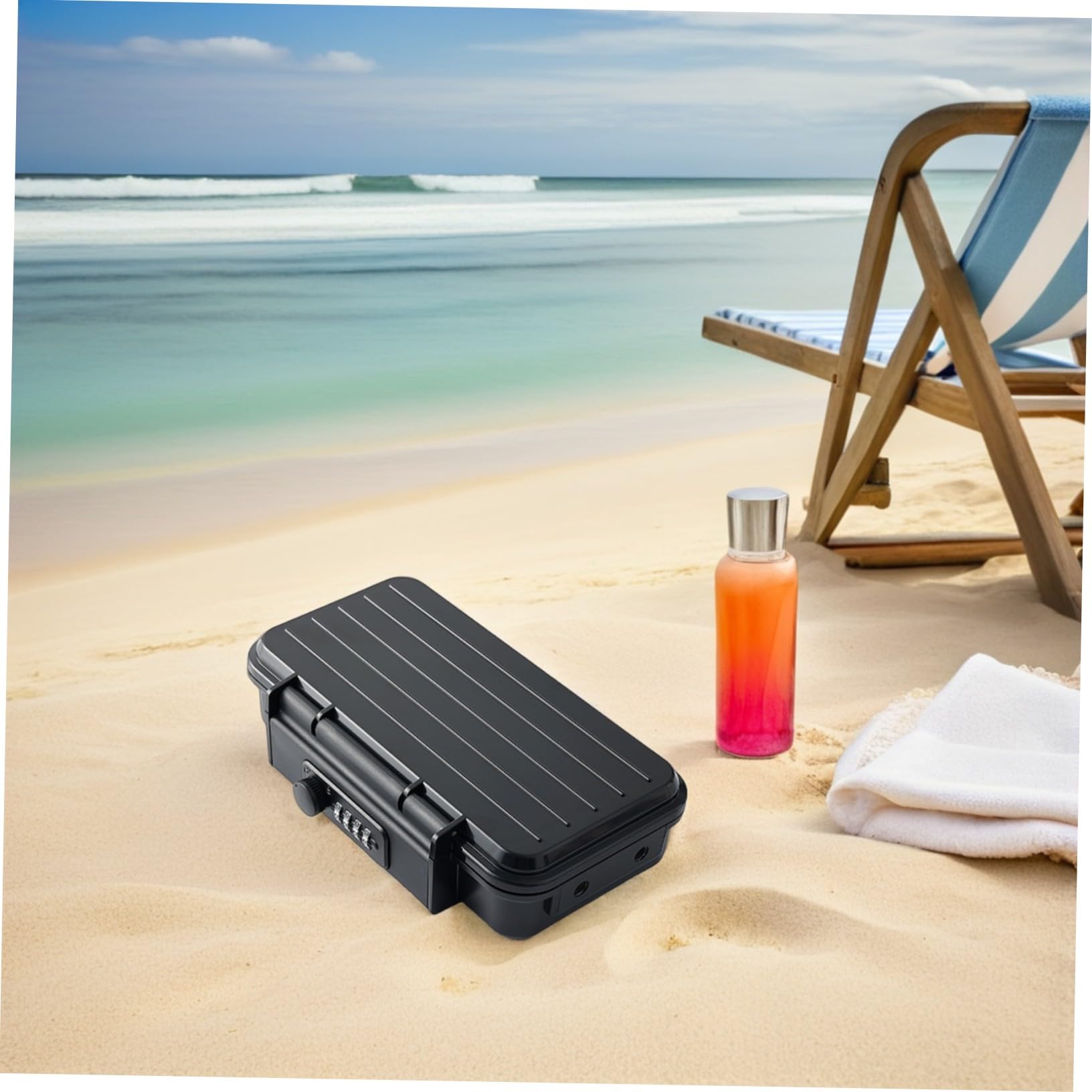 VILLCASE Coffre-fort Portable Pour Voyage Et Clés Avec Serrure à Combinaison Compact Et Sécurisé Pour Objets De Valeur
