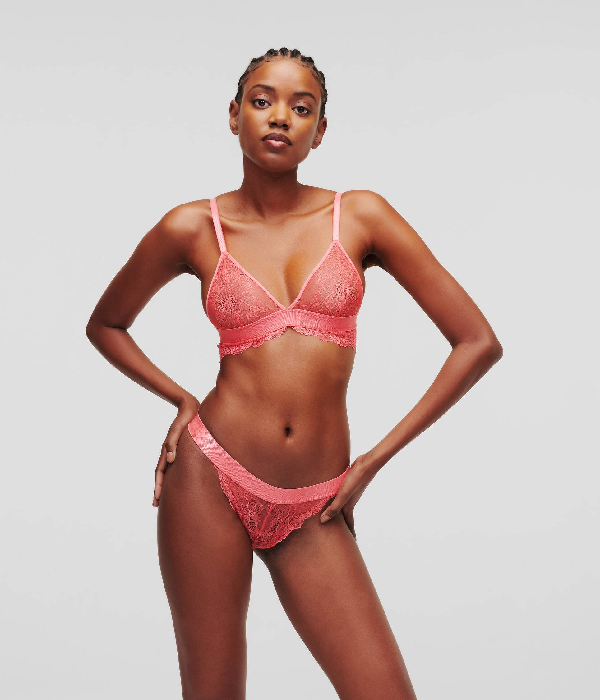 KARL LAGERFELD Damen Lace Brazilian