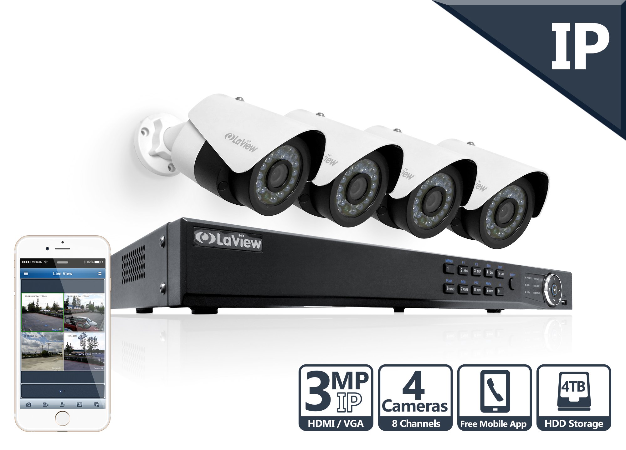Laview 3mp Ip Camera Security System Channel Ip Desertcart INDIA