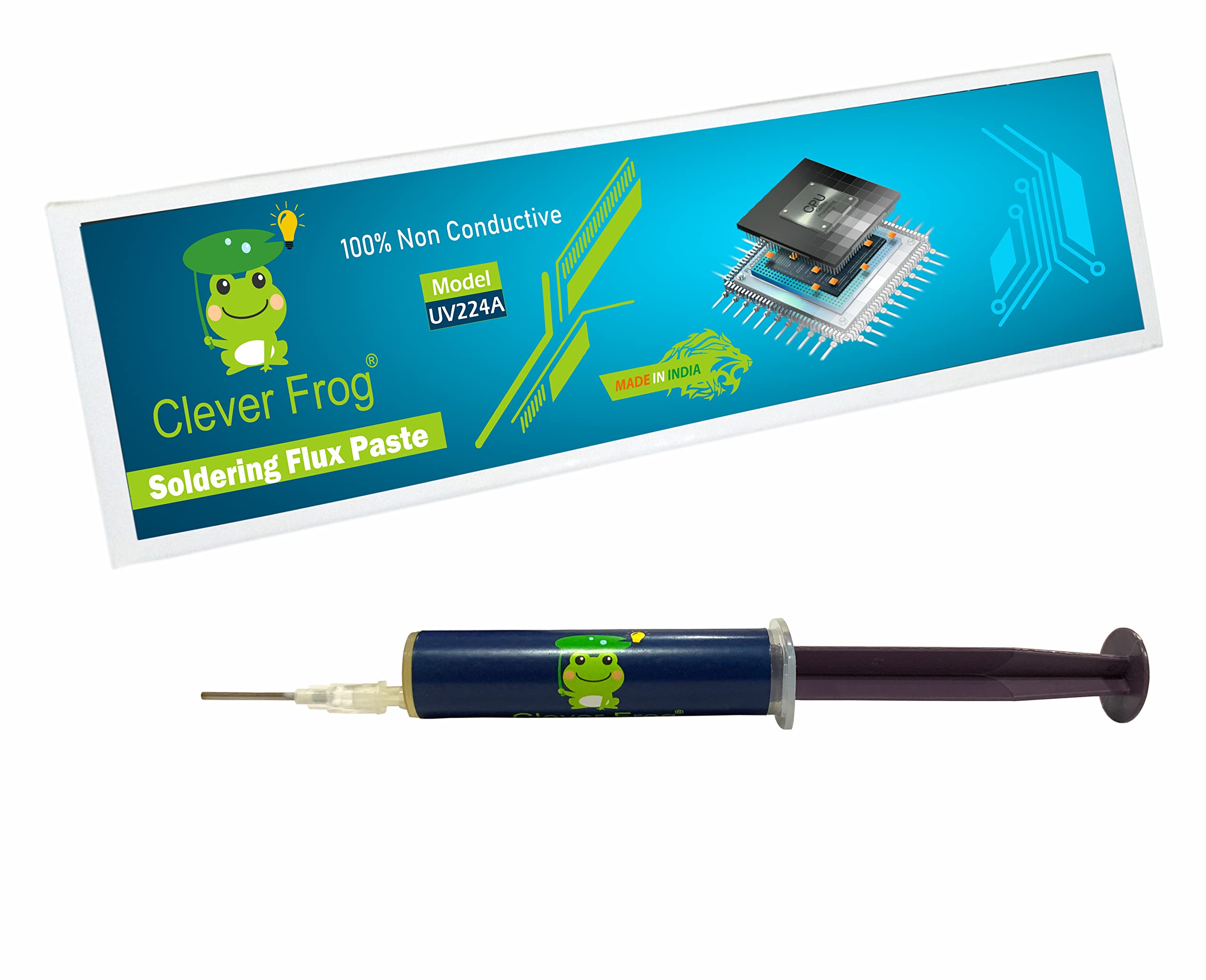 Clever Frog® Original No-Clean Welding | Soldering & Desoldering Flux (10cc) (B0C3R54XK4) Amazon Price History, Amazon Price Tracker