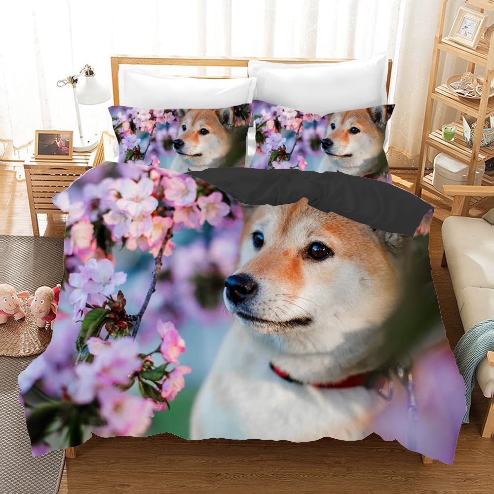 Amazon｜布団セット210x210 cm 柴犬 布団セット和風寝具優しい肌触り