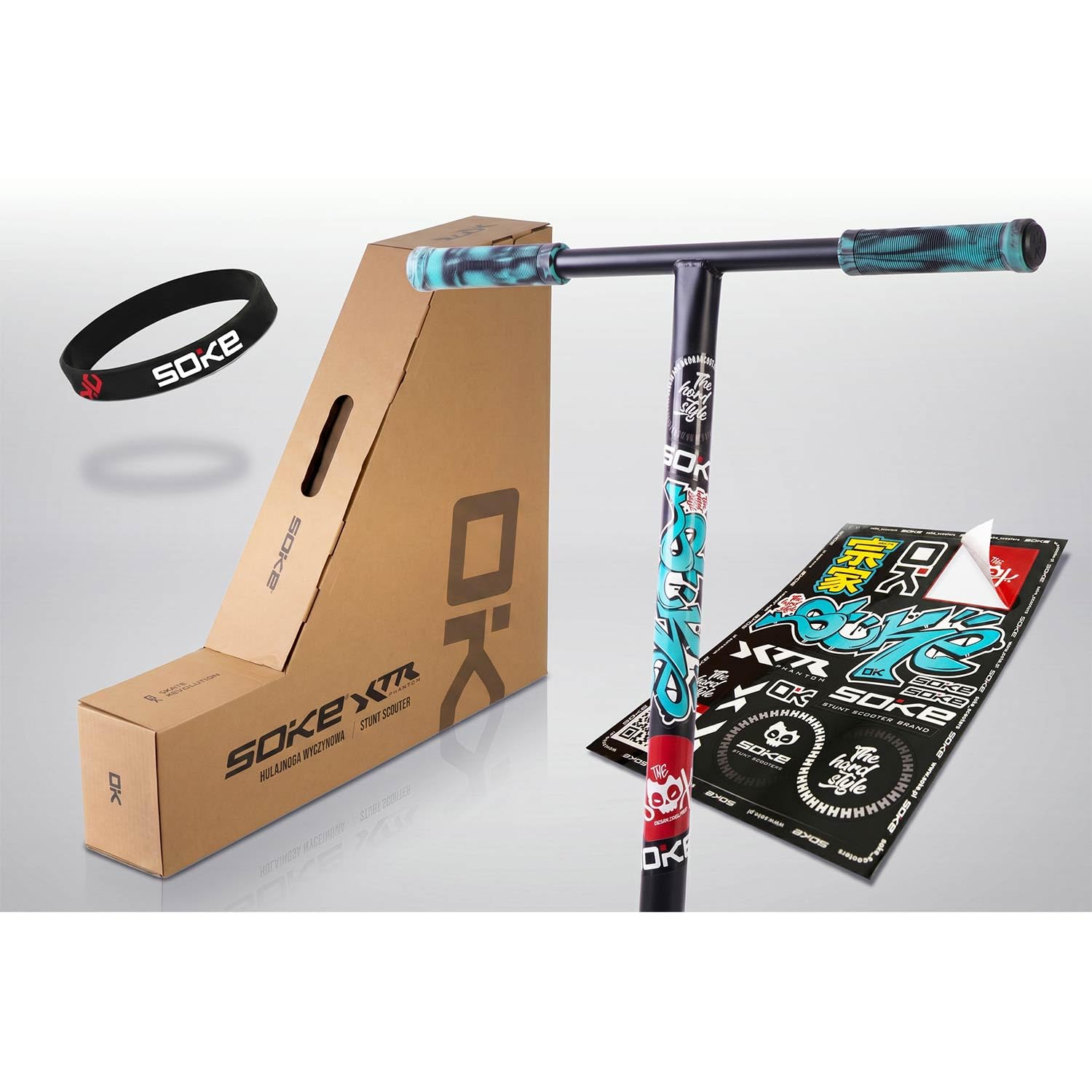 Soke XTR Trottinette Stunt pour Parc et Rue, ABEC-9