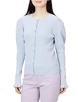 Amazon | [スナイデル] SusTainaパフスリーブニットカーデ