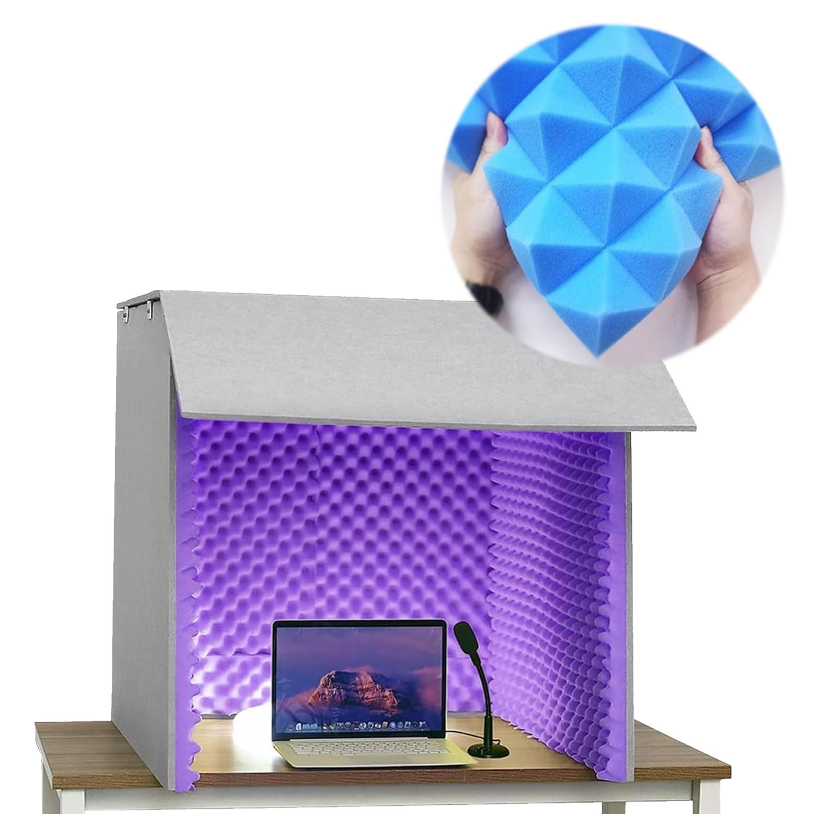 Housse insonorisée avec réduction du bruit et isolation acoustique pour microphone