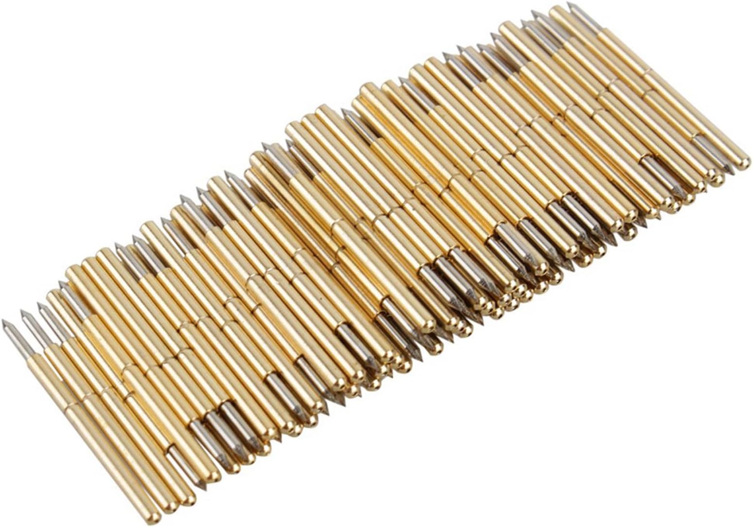 Spring Test Probe Pogo Pin High Quality Durable PCB Testing Tool for Electronic Circuit Boards Set of 100pcs P50J1 P50B1 P75B1 P75E2 P100E2