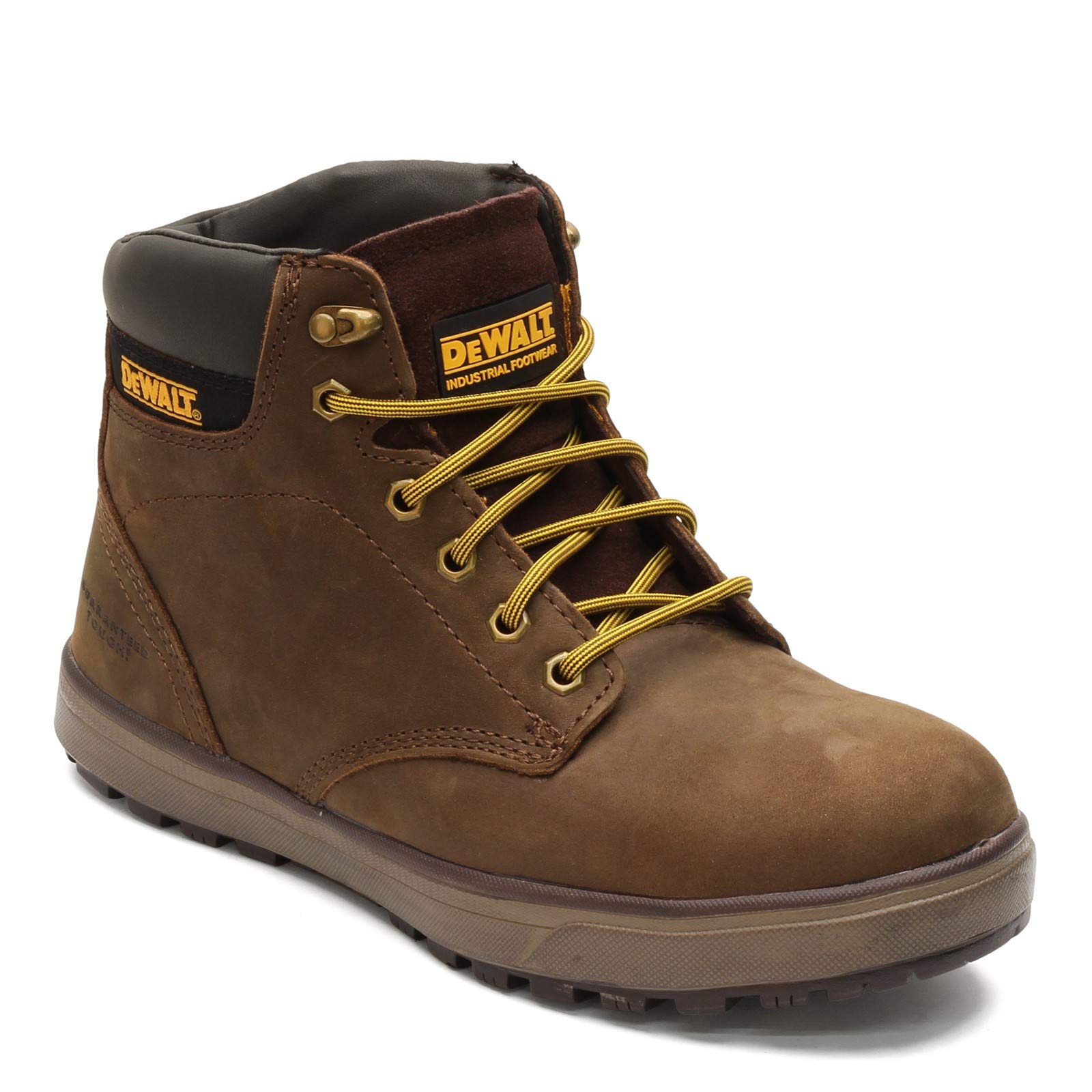 DEWALT Plasma Men's Leather, Steel Toe, Safety Work Boot, Palm Brown, 12 Wide