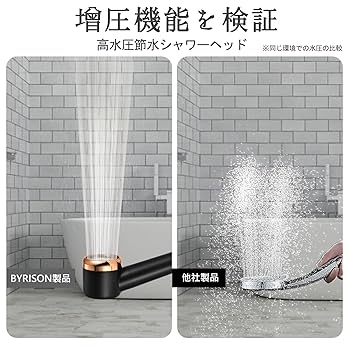 シャワーヘッド 安心日本品質 高水圧 美容 塩素除去 Amazon.co.jp: BYRISON シャワーヘッド 浄水シャワーヘッド