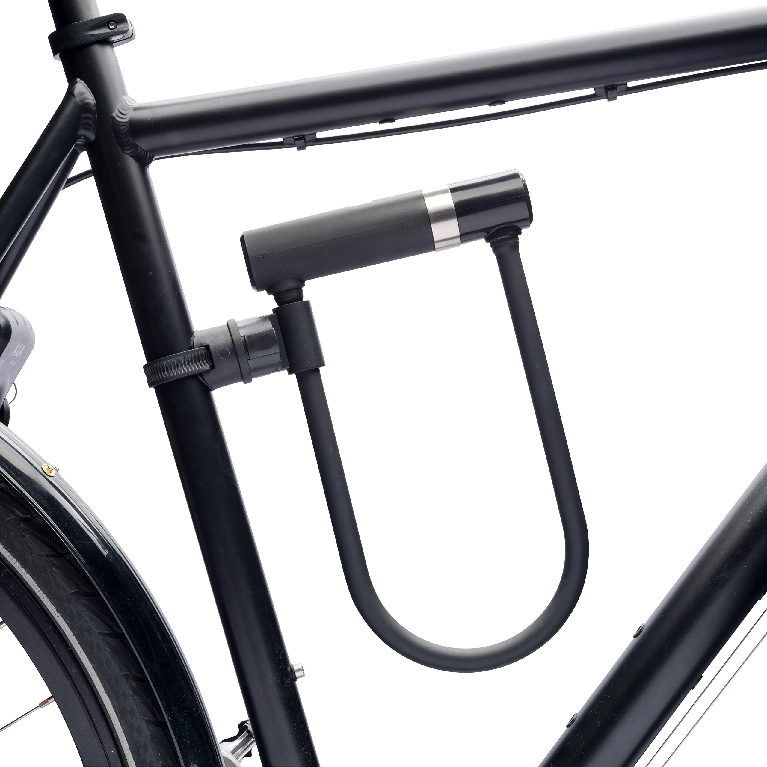 AXA Newton UL-300 Antivol vélo, Antivol U, Cadenas pour vélo et scooter, VTT, Électrique, Robuste, Avec support solide, 30 cm x 14 mm
