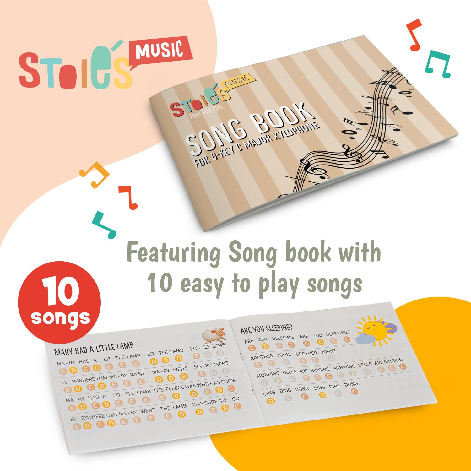Stoie's Colour of joy Xylophone for Kids and Toddlers 3-5 - Image 3