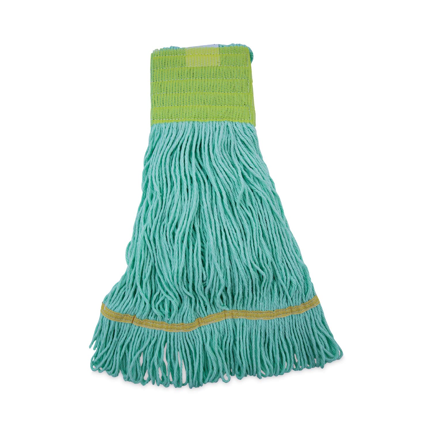 Boardwalk UNS 1200M Ecomop Looped-End Mop Head, Recycled Fibers, Medium Size, Green (Pack of 12)
