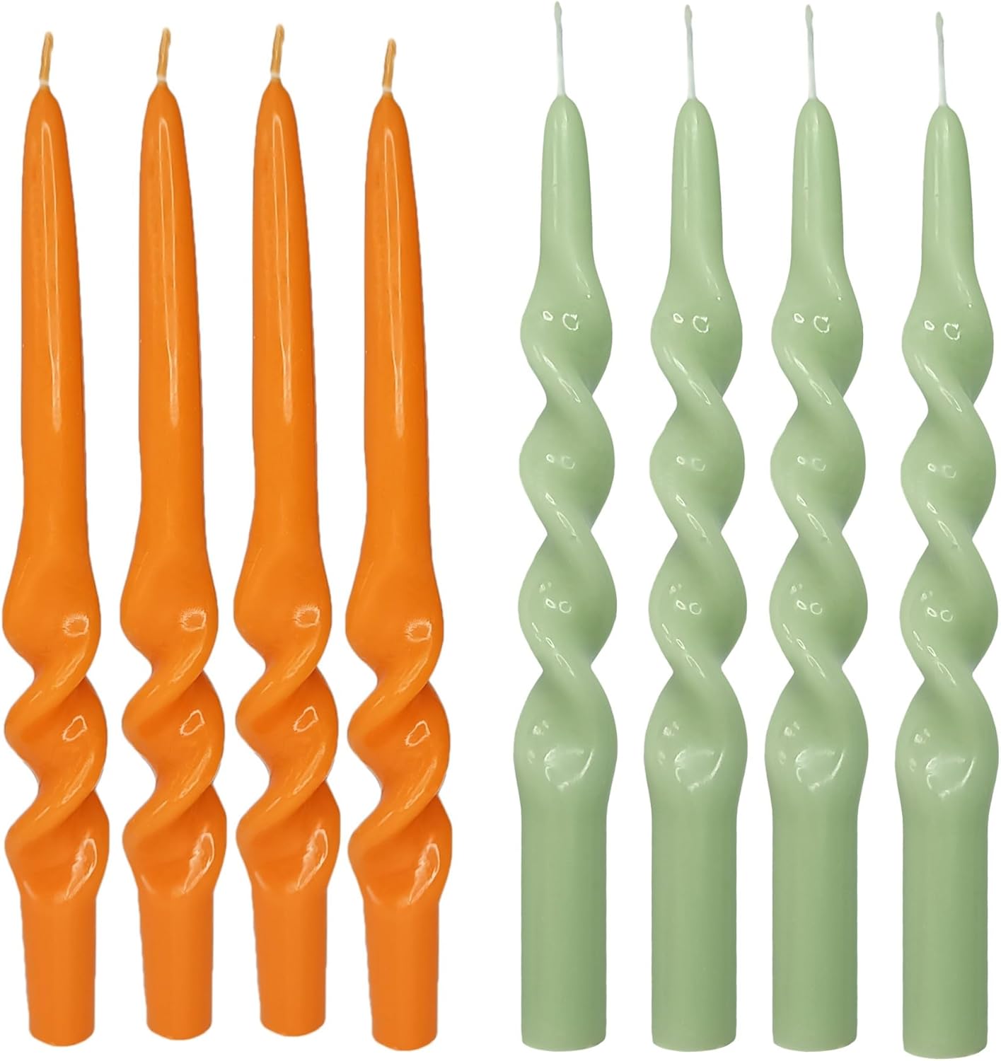Spiral Taper Candle Twisted Candlestick Long Candle Sticks Unique Tapered Candles Unscented Candlesticks for Home Décor Weddings Festive Holiday