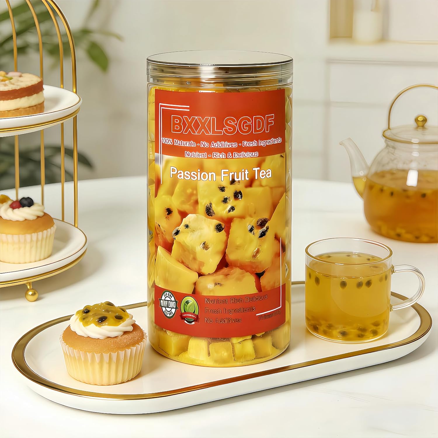 Premium Freeze Dried Passion Fruit 12.3oz (350g) - 100% No Sugar Added | Tropical Flavor for Drinks, Baking & Smoothies