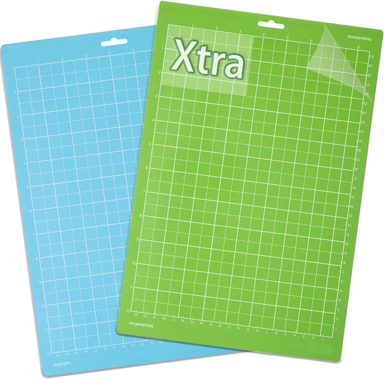 Cutting Mat Compatible with Cricut Joy Xtra, 8.5x12 Standard Grip & Light Grip Adhesive Cutting Mats Set, Joy Extra Accessories and Supplies(2 Sheets)